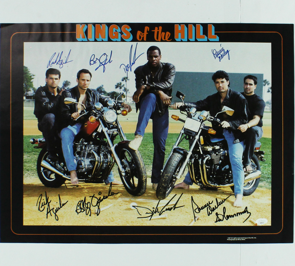 Dwight Gooden, Bob Ojeda, Rick Aguilera, Ron Darling Signed New York Mets Unframed 18x24 Kings of the Hill Poster
