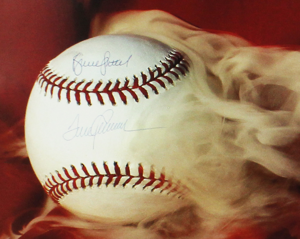Tom Seaver & Bruce Sutter Signed Unframed 18x24 Still Smokin MLB Poster - Image 2