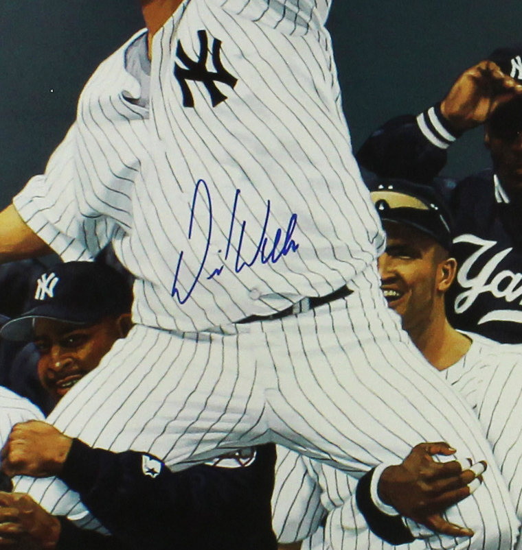 David Wells Signed New York Yankees Unframed 19x27 Celebrating Lithograph Print - Image 2