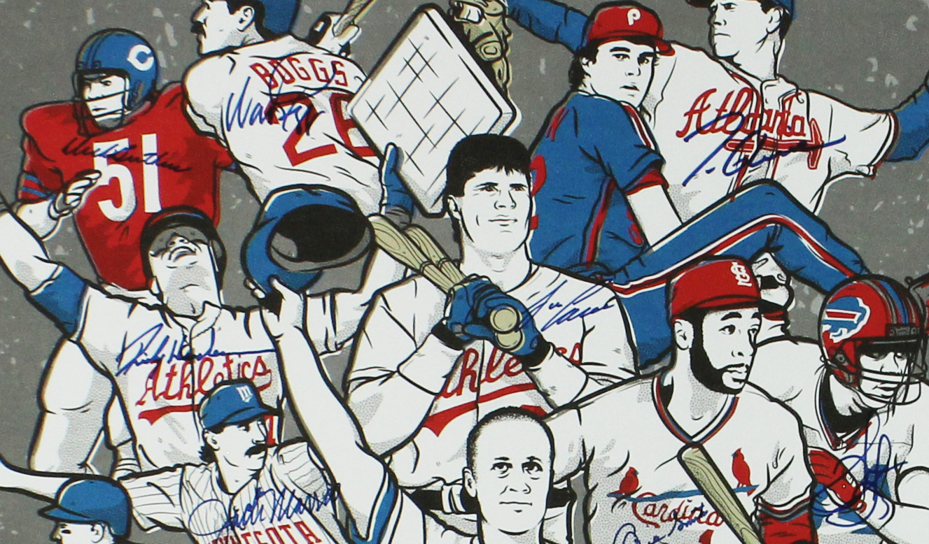 Rickey Henderson, Cal Ripken Jr, Ozzie Smith Signed Unframed 22x28 2018 Team of Dreams Poster - Image 3