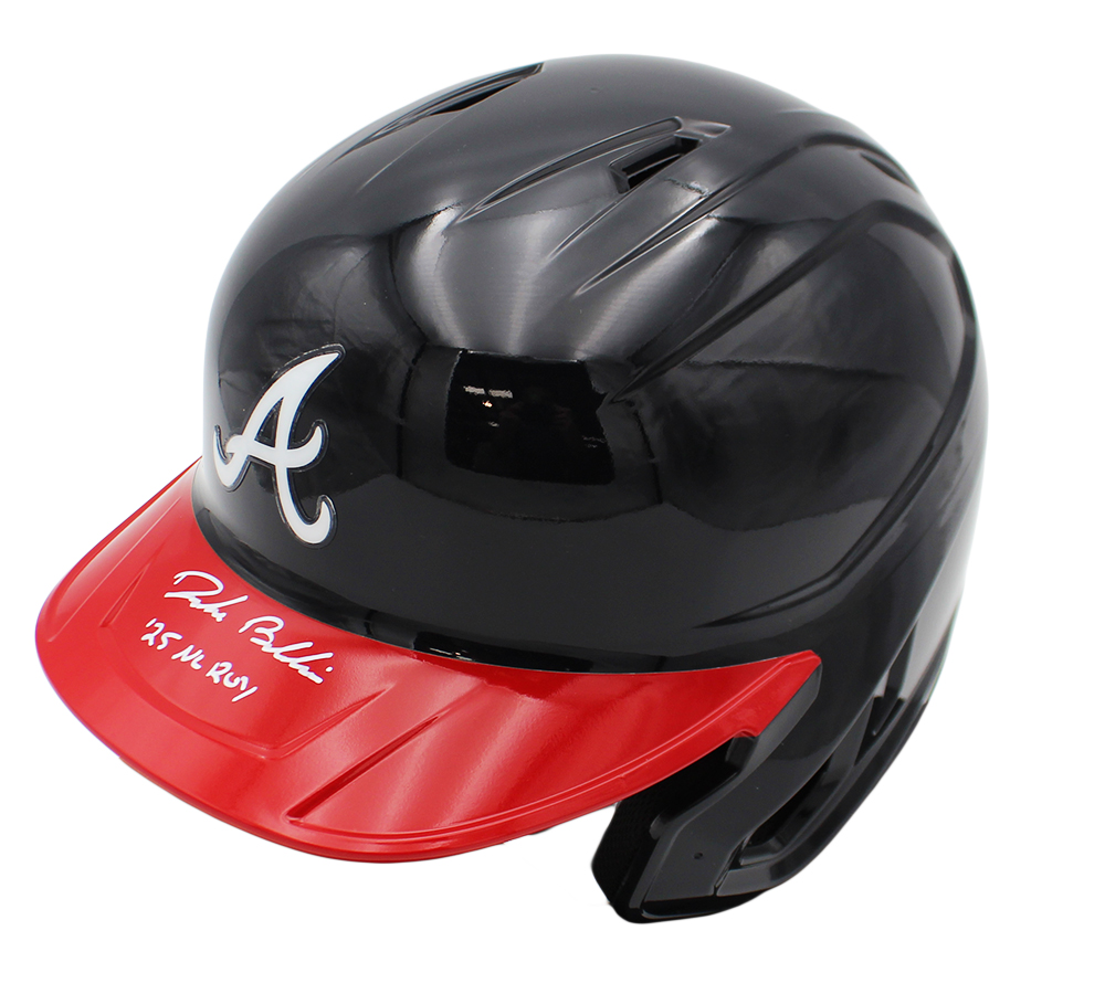 Drake Baldwin Signed Atlanta Braves Rawlings Match Pro Batting MLB Helmet with "2025 NL Roy" Inscription - Image 2