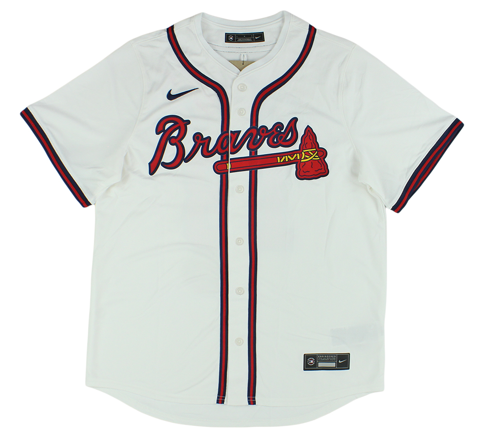 Ronald Acuna Jr. Signed Atlanta Braves Nike White MLB Jersey - Image 3