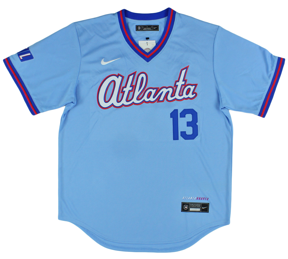 Ronald Acuna Jr. Signed Atlanta Braves Nike City Connect Blue MLB Jersey - Fanatics Authenticated - Image 3