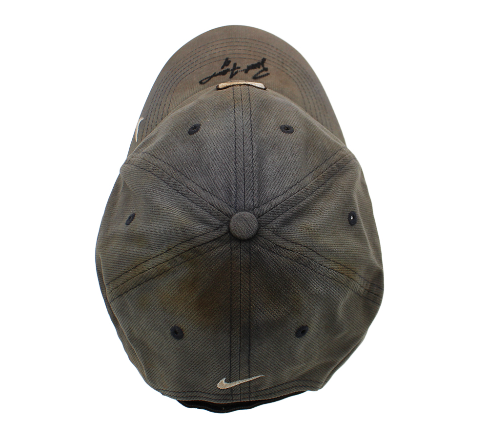 Brett Favre Signed Worn Nike Golf Olive Green Hat - Image 5