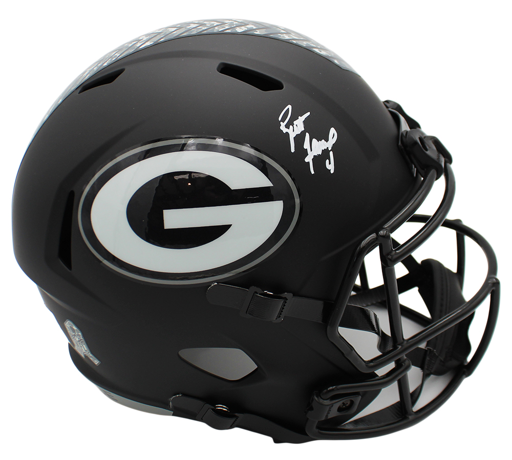 Brett Favre Signed Green Bay Packers Speed Full Size Salute to Service 5 NFL Helmet