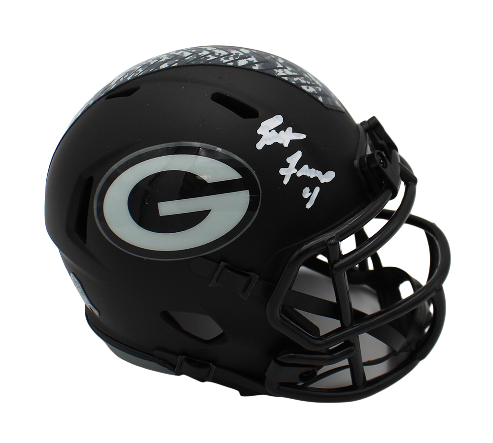 Brett Favre Signed Green Bay Packers Speed Salute to Service 5 NFL Mini Helmet