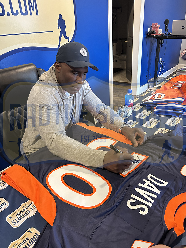 Terrell Davis Signed Denver Broncos Mitchell & Ness Blue1995 NFL Jersey with "HOF 17" Inscription - Radtke Sports Authenticated - Image 5