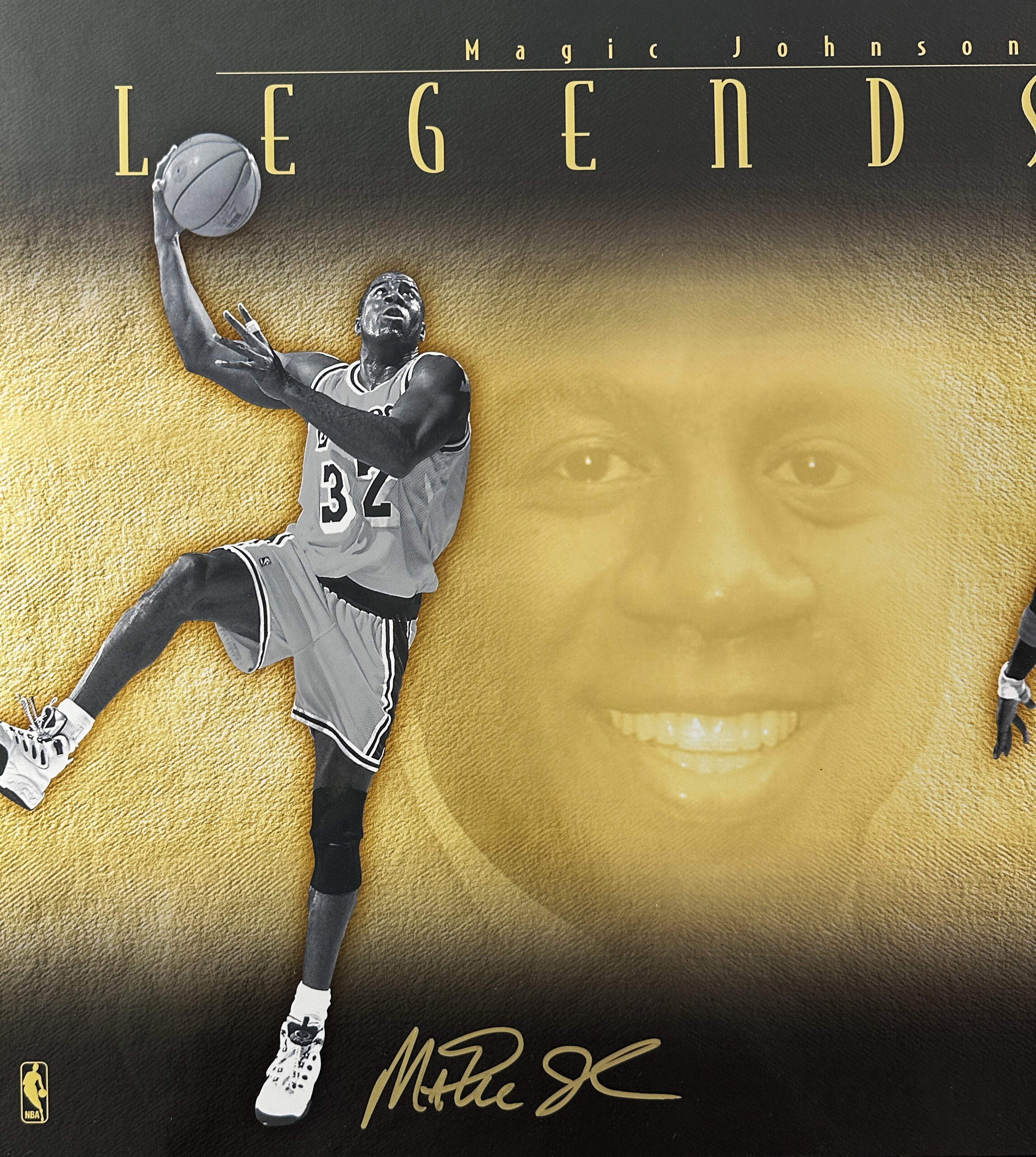 Magic Johnson, Michael Jordan, Larry Bird Signed Framed Legends of Basketball UDA Print - Limited Edition 241 of 500 - Image 3