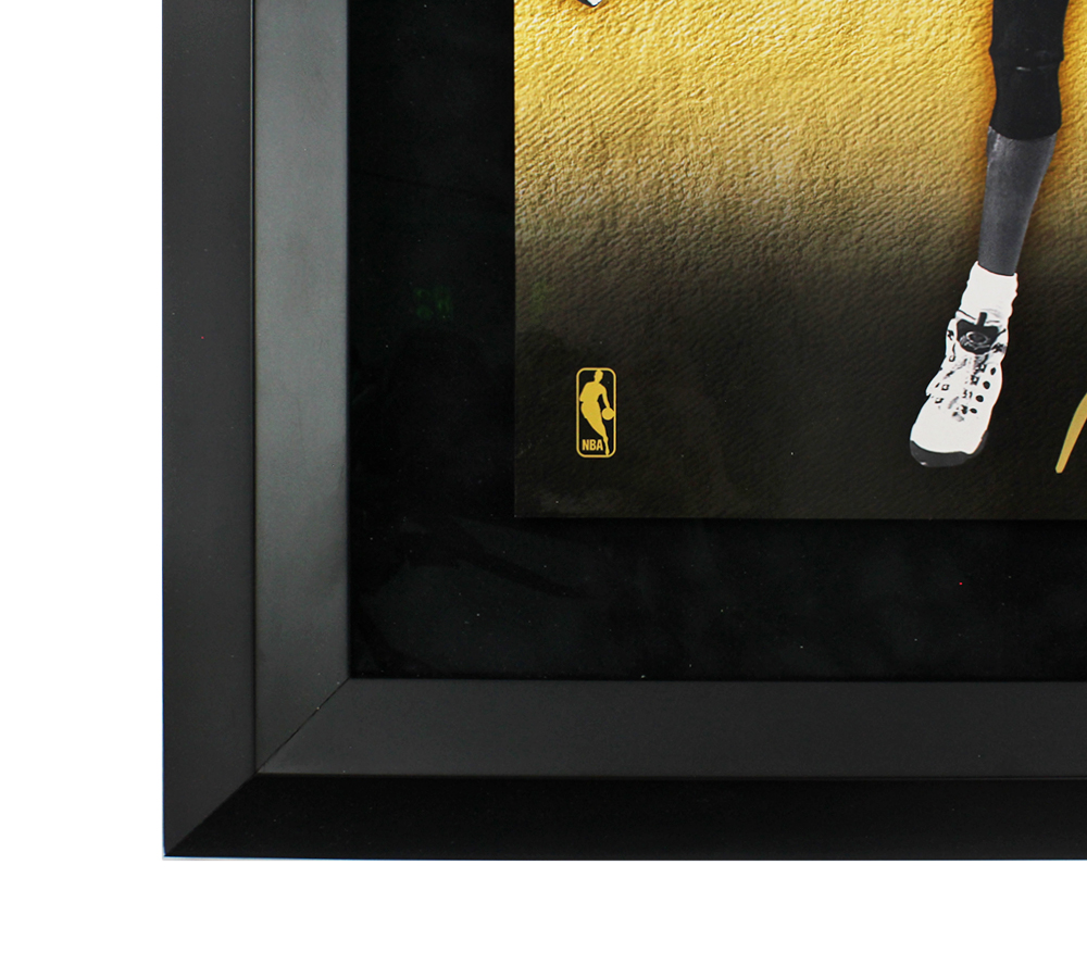 Magic Johnson, Michael Jordan, Larry Bird Signed Framed Legends of Basketball UDA Print - Limited Edition 241 of 500 - Image 6