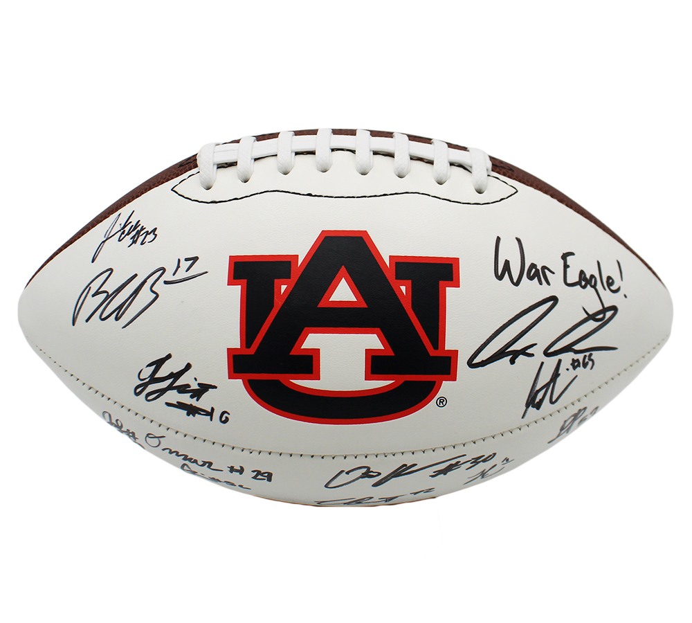 Jo Simmons, Cole Best, Stanton Ramil Signed Auburn Tigers 2026 Starting Offense Nike Vapor 24/7 NCAA Football - Image 2