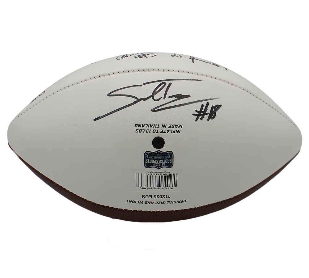 Jo Simmons, Cole Best, Stanton Ramil Signed Auburn Tigers 2026 Starting Offense Nike Vapor 24/7 NCAA Football - Image 4