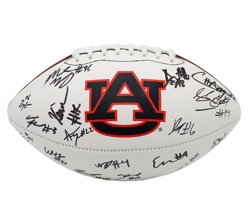 Malik Autry, Cody Sigler, Jared Smith Signed Auburn Tigers 2026 Starting Defense Nike Vapor 24/7 NCAA Football - Image 2