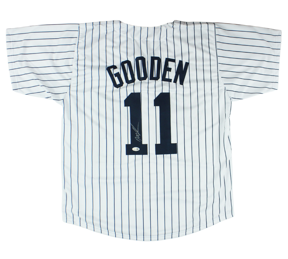 Doc Gooden Signed New York Custom Pinstripe Jersey