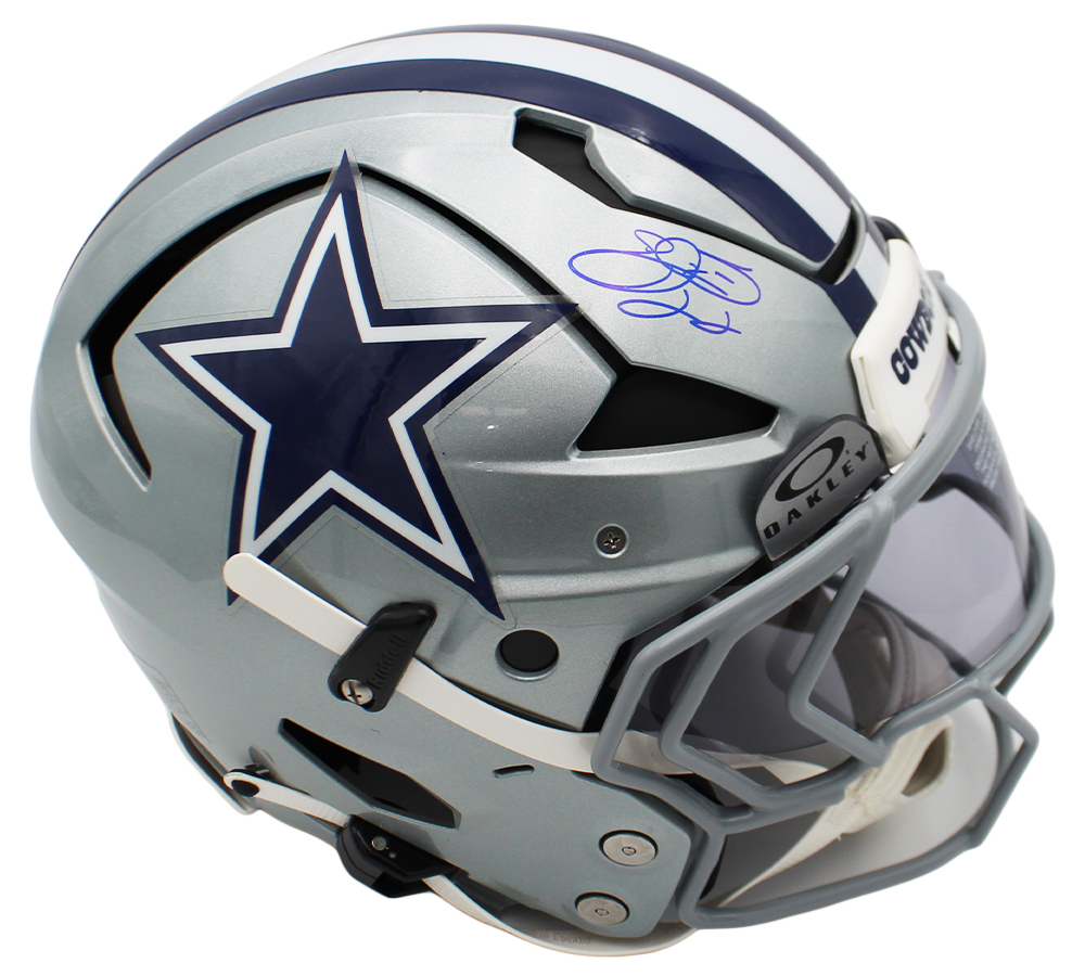 Emmitt Smith Signed Dallas Cowboys Axiom Authentic NFL Helmet - Beckett Authenticated - Image 2