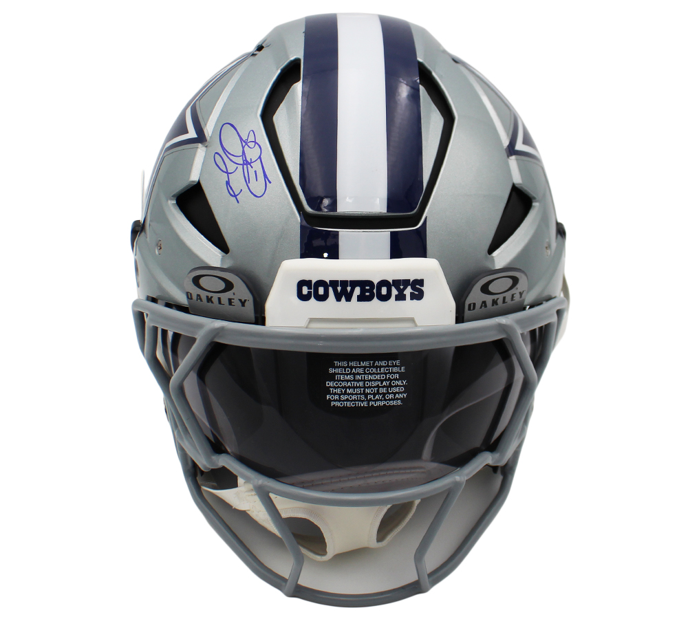 Emmitt Smith Signed Dallas Cowboys Axiom Authentic NFL Helmet - Beckett Authenticated - Image 3