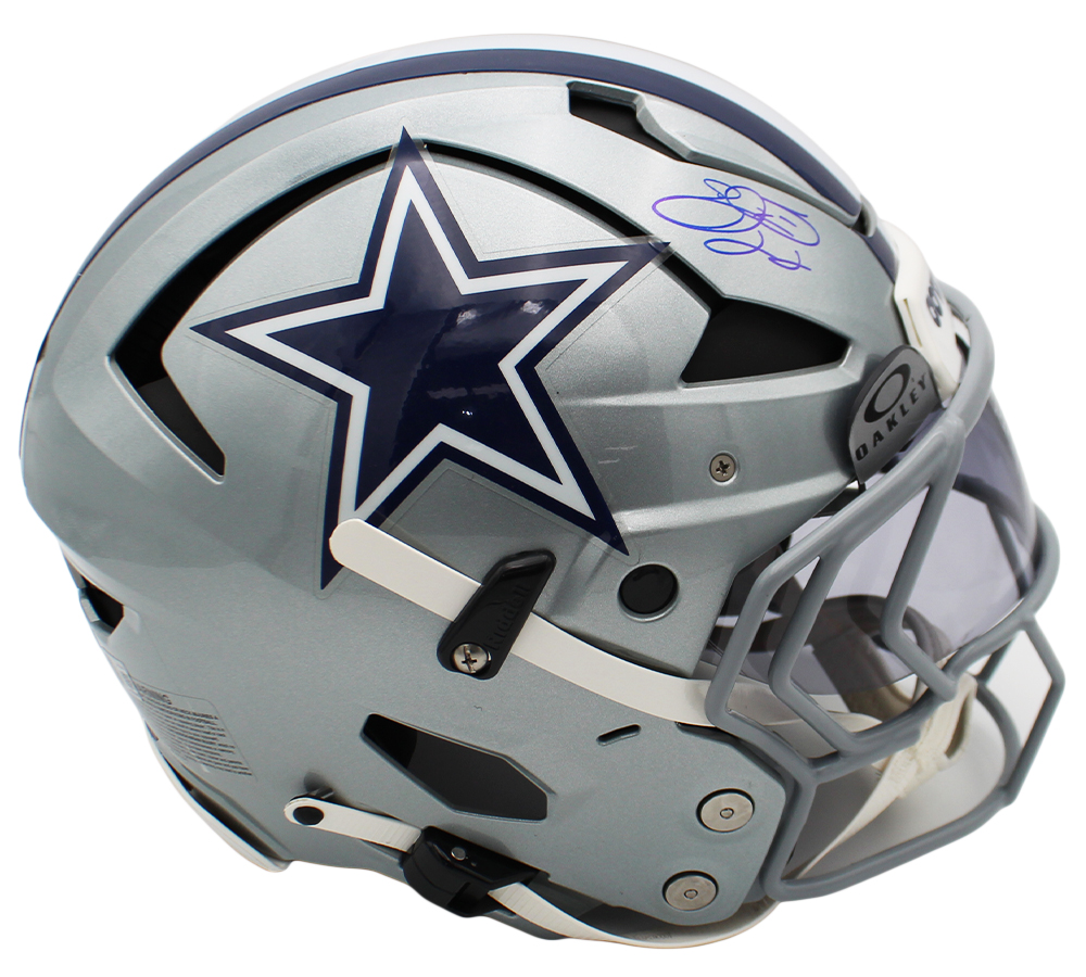 Emmitt Smith Signed Dallas Cowboys Axiom Authentic NFL Helmet - Beckett Authenticated - Image 4