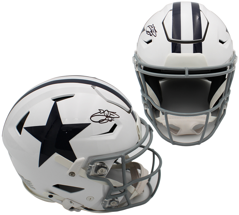 Emmitt Smith Signed Dallas Cowboys Speed Flex Authentic Throwback 1960-1963 NFL Helmet - Beckett Authenticated