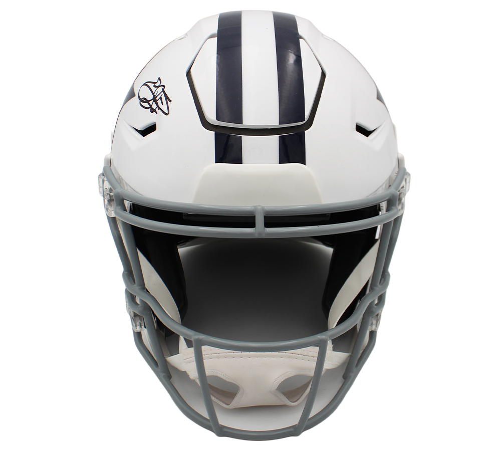 Emmitt Smith Signed Dallas Cowboys Speed Flex Authentic Throwback 1960-1963 NFL Helmet - Beckett Authenticated - Image 3