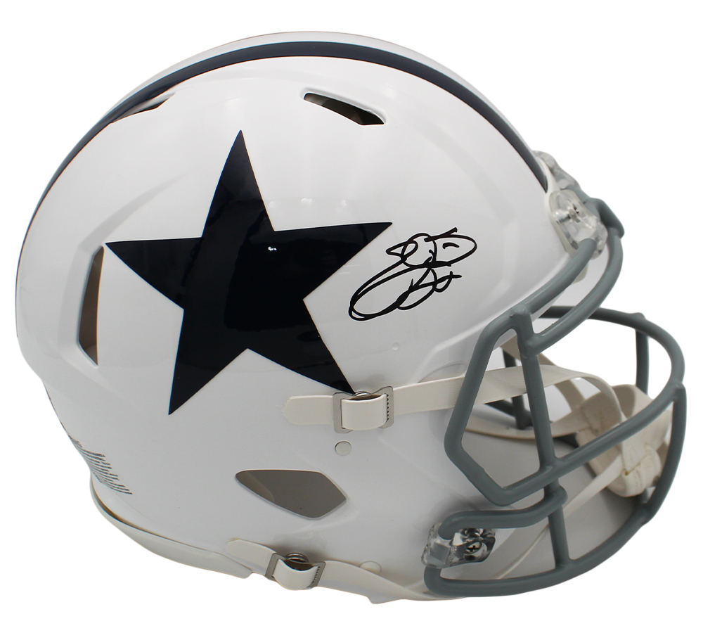 Emmitt Smith Signed Dallas Cowboys Speed Authentic Throwback 1960-1963 NFL Helmet - Beckett Authenticated