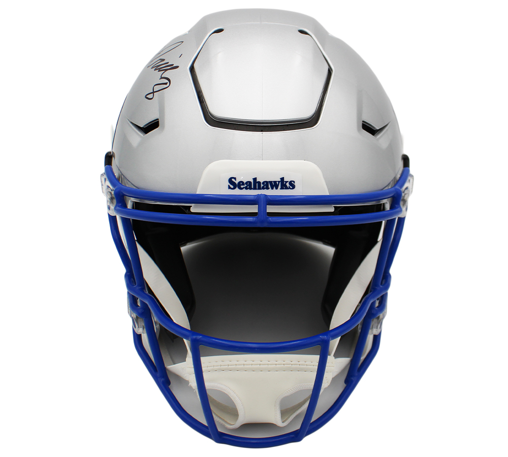 Jadarian Price Signed Seattle Seahawks Speed Flex Authentic Throwback 1983-2001 NFL Helmet - Image 3