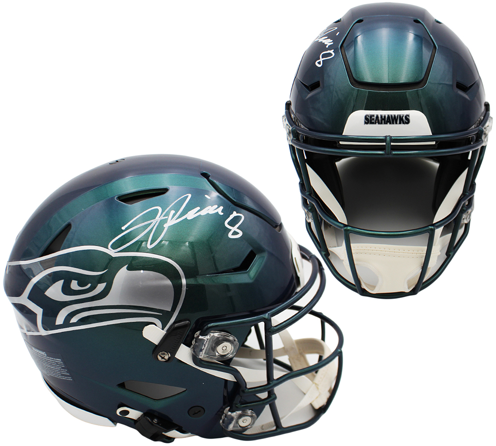 Jadarian Price Signed Seattle Seahawks Speed Flex Authentic Rivalries NFL Helmet - Radtke Sports Authenticated