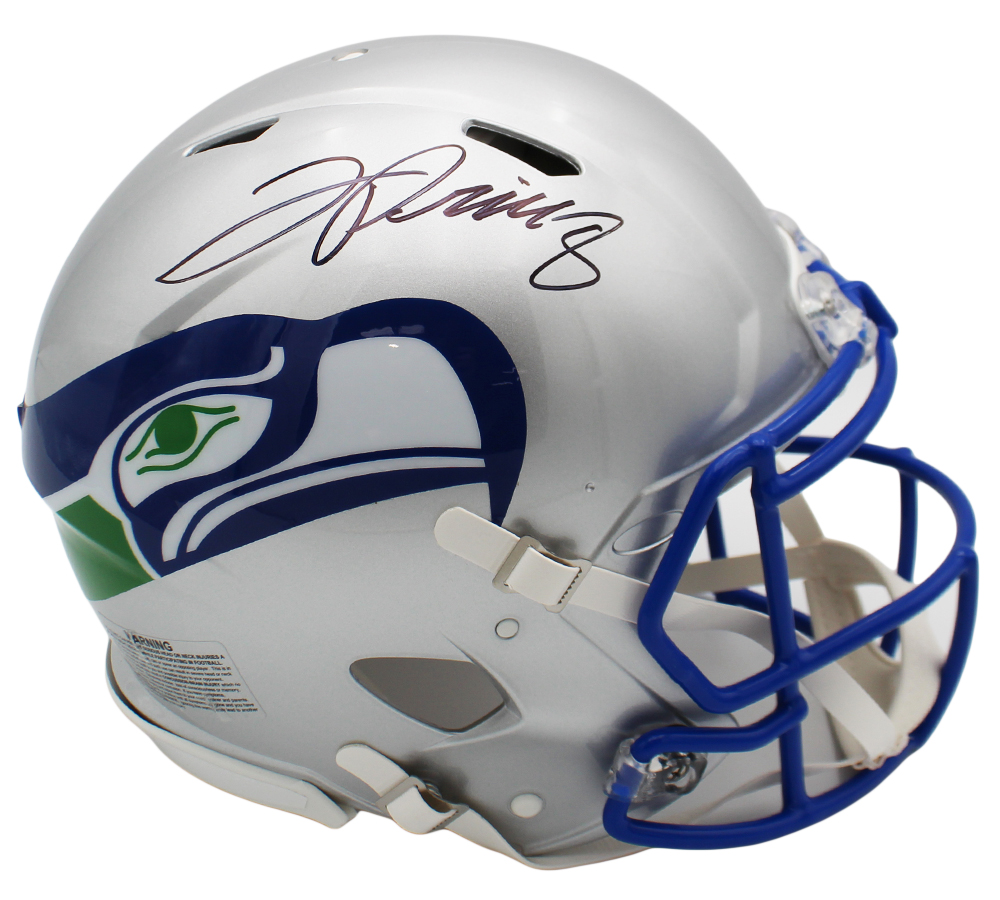 Jadarian Price Signed Seattle Seahawks Speed Authentic Throwback 1983-2001 NFL Helmet - Radtke Sports Authenticated