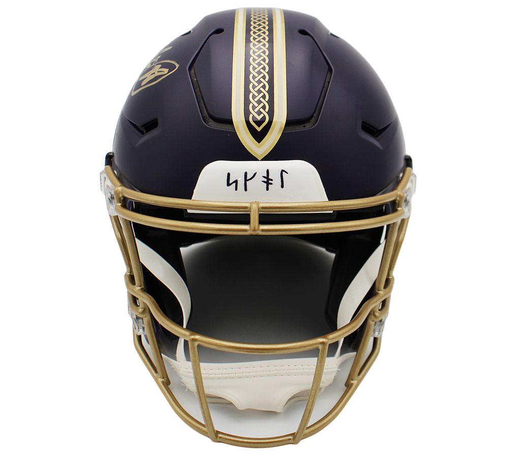 Adrian Peterson Signed Minnesota Vikings Speed Flex Authentic Rivalries NFL Helmet - Beckett Authenticated - Image 3