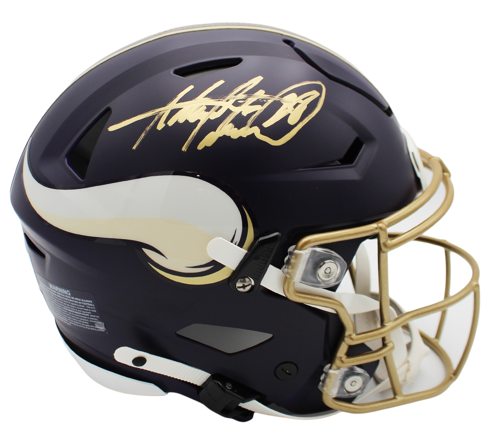 Adrian Peterson Signed Minnesota Vikings Speed Flex Authentic Rivalries NFL Helmet - Beckett Authenticated - Image 2