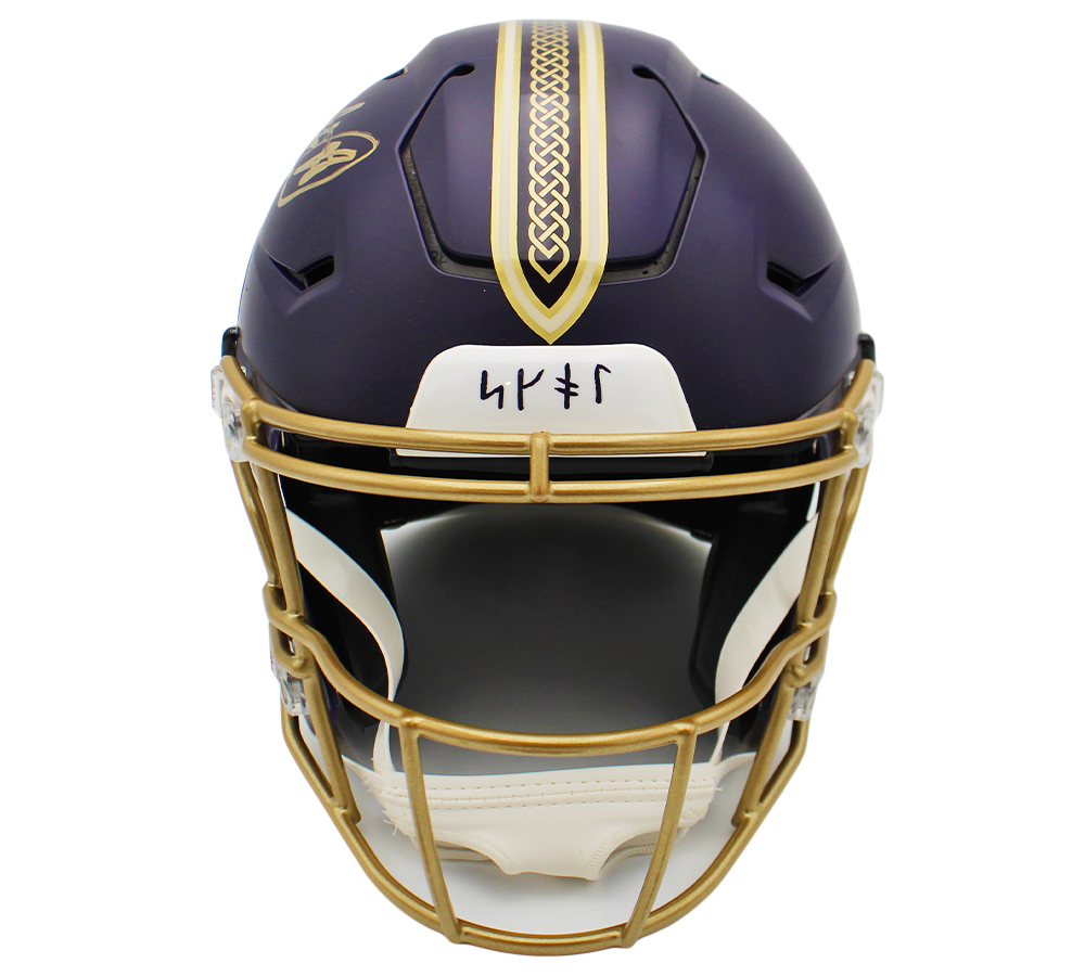 Adrian Peterson Signed Minnesota Vikings Speed Flex Authentic Rivalries NFL Helmet - Beckett Authenticated - Image 3