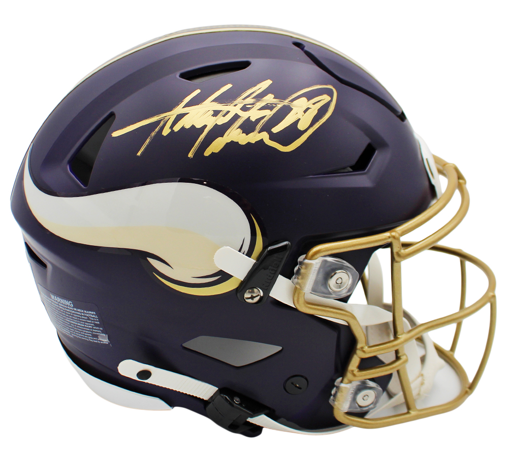 Adrian Peterson Signed Minnesota Vikings Speed Flex Authentic Rivalries NFL Helmet - Beckett Authenticated - Image 2