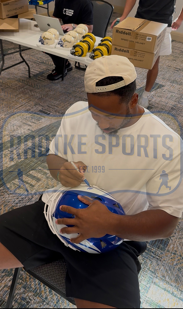 Myles Garrett Signed Los Angeles Rams SpeedFlex Authentic Alternate 2026 NFL Helmet - Radtke Sports Authenticated - Image 5