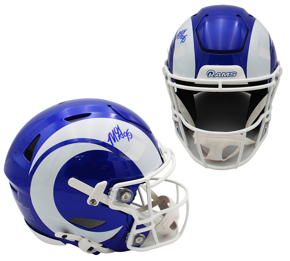 Myles Garrett Signed Los Angeles Rams SpeedFlex Authentic Alternate 2026 NFL Helmet - Radtke Sports Authenticated