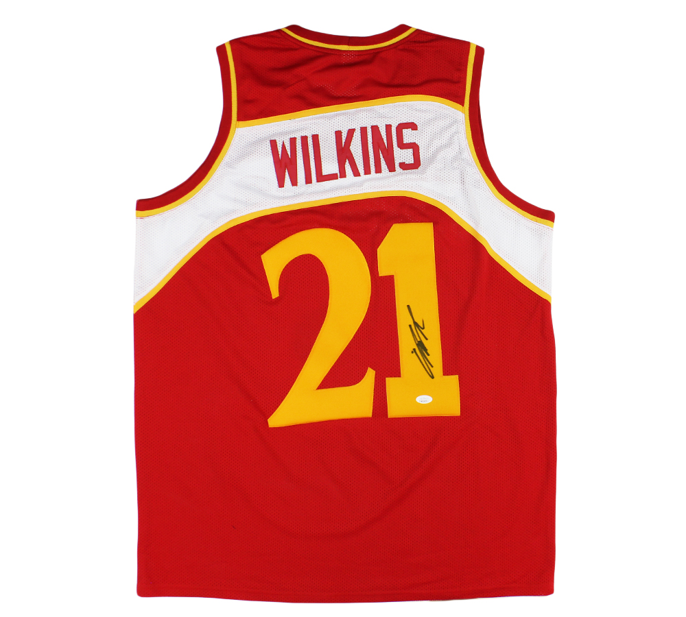 Dominique Wilkins Signed Atlanta Custom Red Jersey - JSA Authenticated