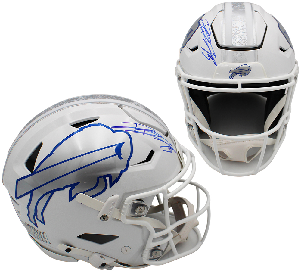 Dion Dawkins Signed Buffalo Bills Speed Flex Authentic Rivalries NFL Helmet - JSA Authenticated