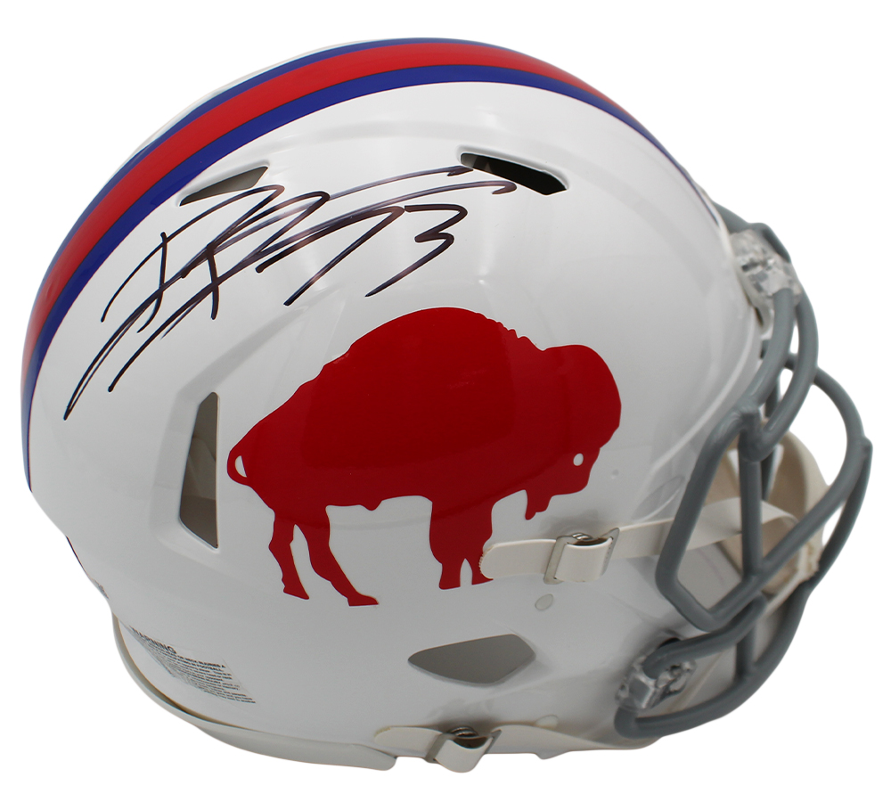Dion Dawkins Signed Buffalo Bills Speed Authentic Throwback 1965-1973 NFL Helmet - JSA Authenticated