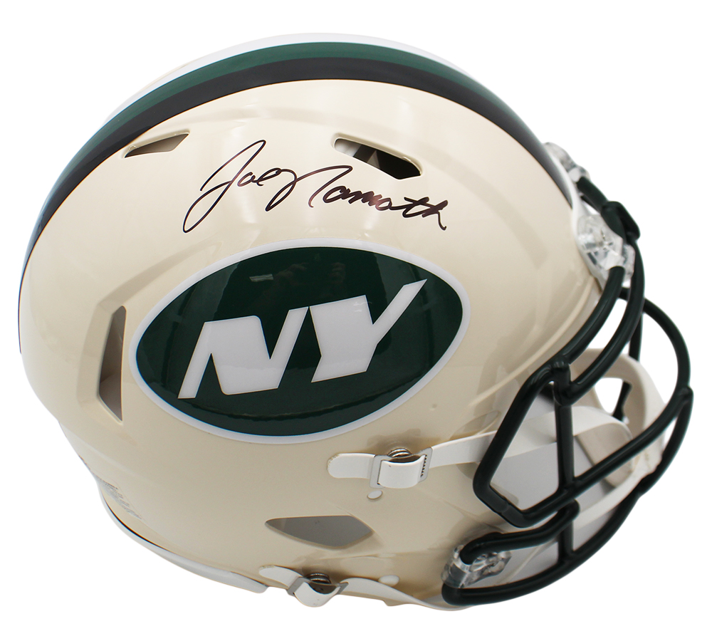 Joe Namath Signed New York Jets Speed Authentic Retro NFL Helmet - Beckett Authenticated